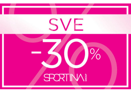 Sportina i Sportina Outlet nude 30% popusta na celokupan asortiman