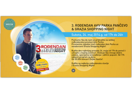 Treći rođendan Aviv parka i Grazia Shopping Night