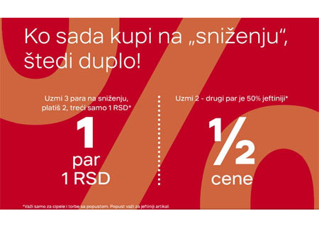 Deichmann obuća akcija - Uštedi duplo