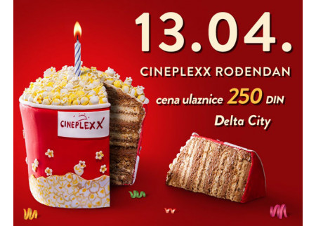 Rođendansko sniženje u Cineplexx-u!