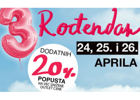 Tri dana rođendanskih popusta u Fashion Park Outlet Centru Inđija!