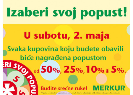 Merkur akcija - izaberi svoj popust!