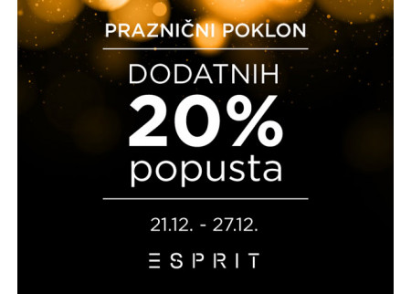 Novogodišnje sniženje u prodavnici Esprit!