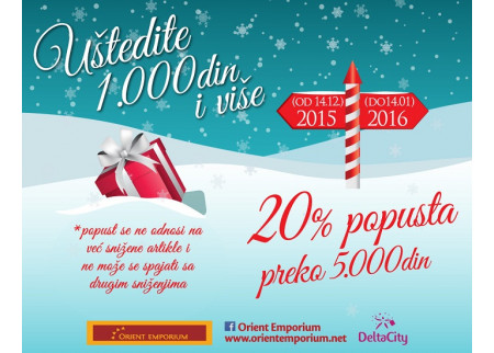 Novogodišnje sniženje u Orient Emporium-u!