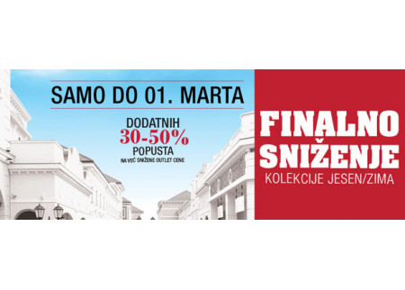 Finalno sniženje kolekcije jesen/zima!