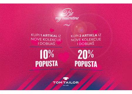 Tom Tailor akcija za Dan zaljubljenih!