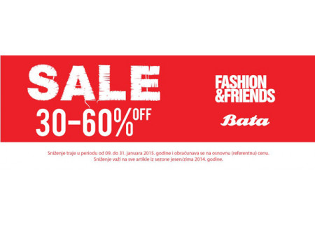 Sniženje Fashion & Friends i Bata!