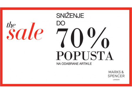 Počinje druga faza sniženja u prodavnici Marks&Spencer!