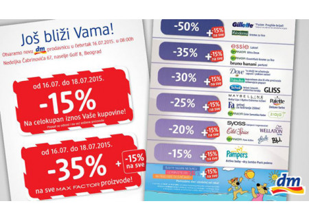 Još bliži vama! dm otvara novu prodavnicu!