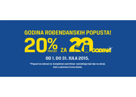 Forma Ideale slavi 20 godina poslovanja