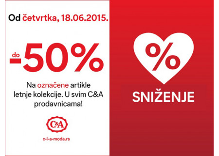 Letnje sniženje u C&A prodavnici!