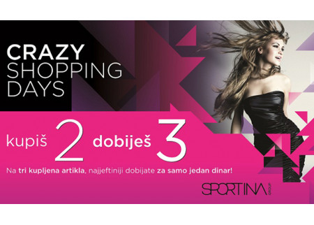 Crazy shopping days u Sportini!