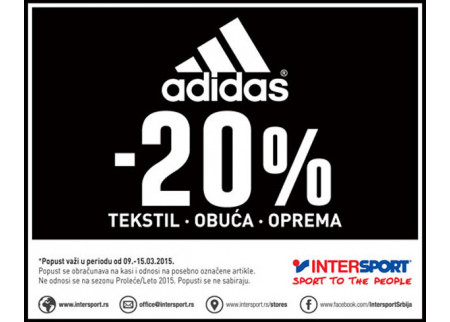 Adidas akcija u Intersportu!