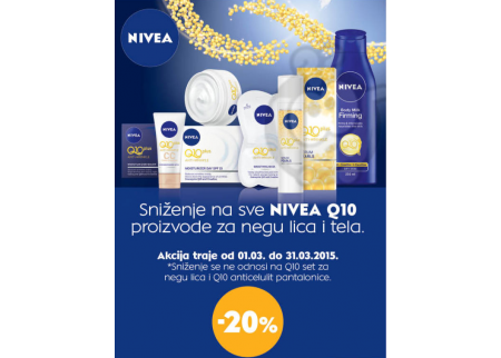 U dm-u sniženje Nivea Q10 proizvoda 