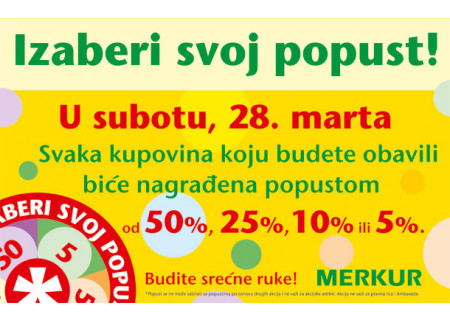 Merkur akcija - Izaberi svoj popust!