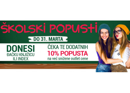 Fashion park Inđija - Školski popusti!