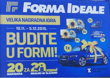 Budite u formi! Forma Ideale nagradna igra