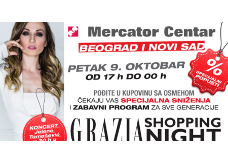 Grazia Shopping Night u Mercator Centrima