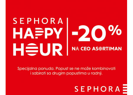 Happy hour u Sephora prodavnici!