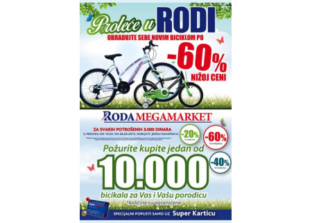 Roda daje popust na bicikle