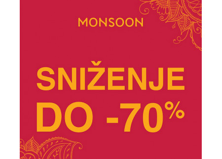 Finalno sniženje u prodavnici Monsoon!