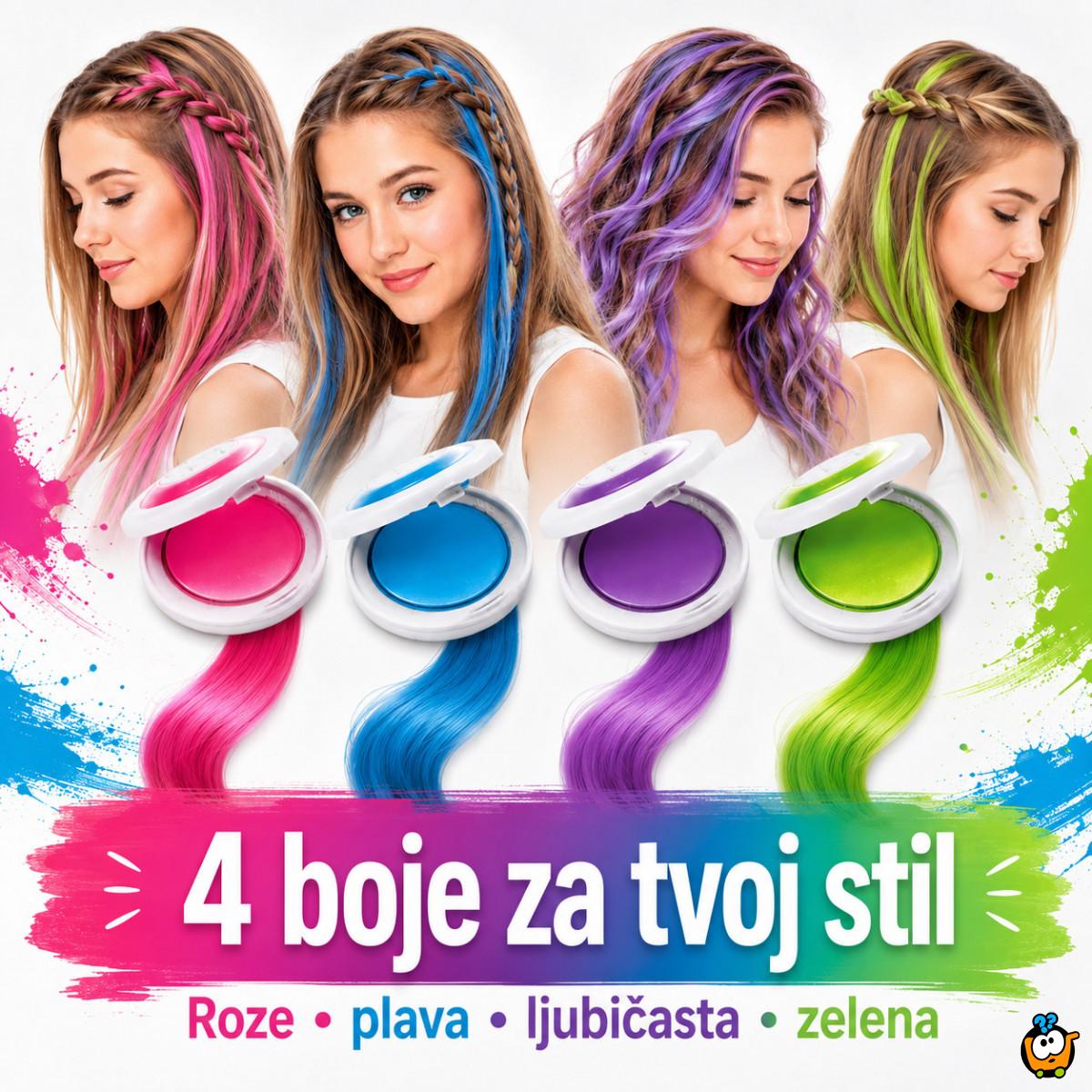 Magične boje za kosu – set 4 privremene boje