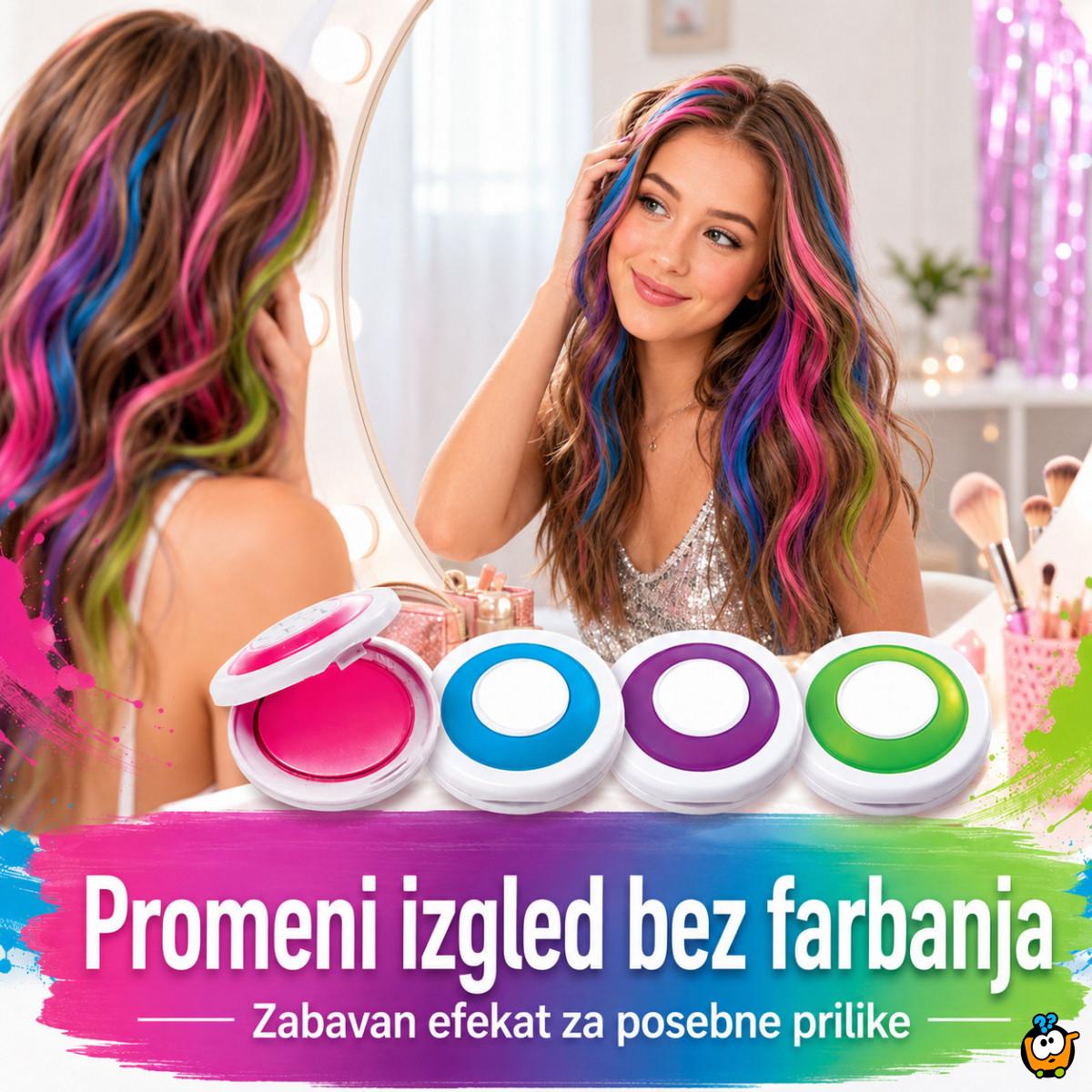 Magične boje za kosu – set 4 privremene boje
