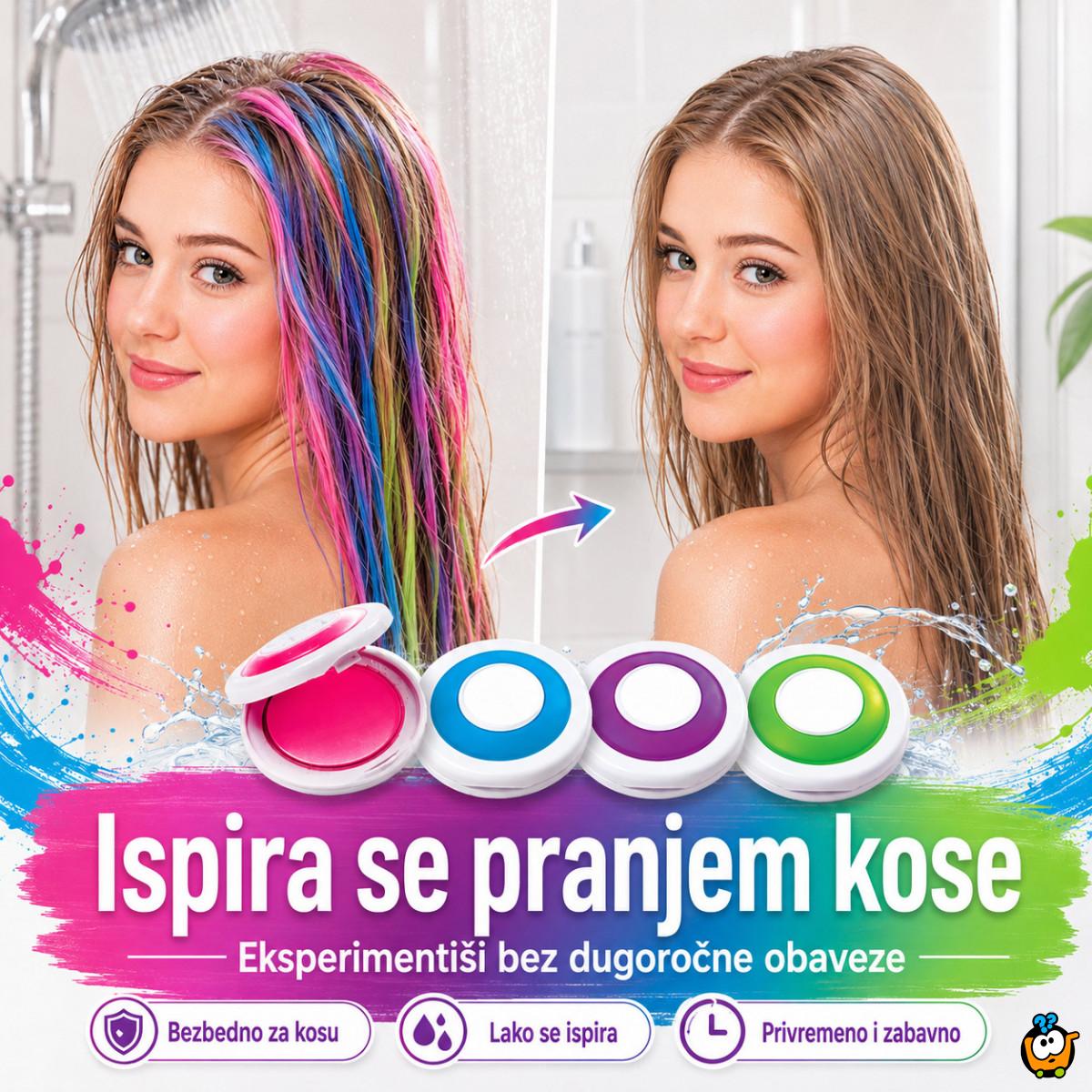 Magične boje za kosu – set 4 privremene boje