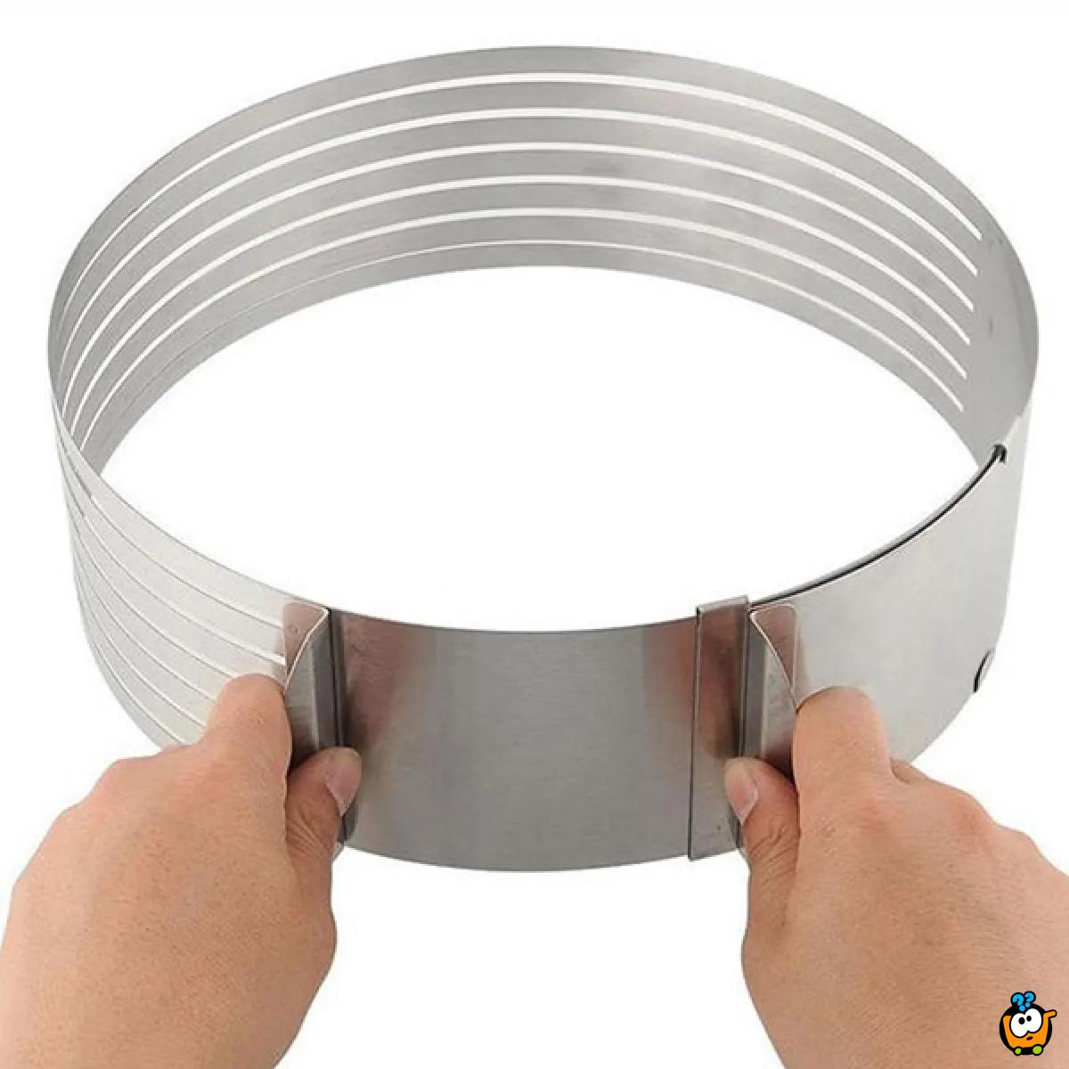 Inox kalup za patišpanje sa prorezima za sečenje