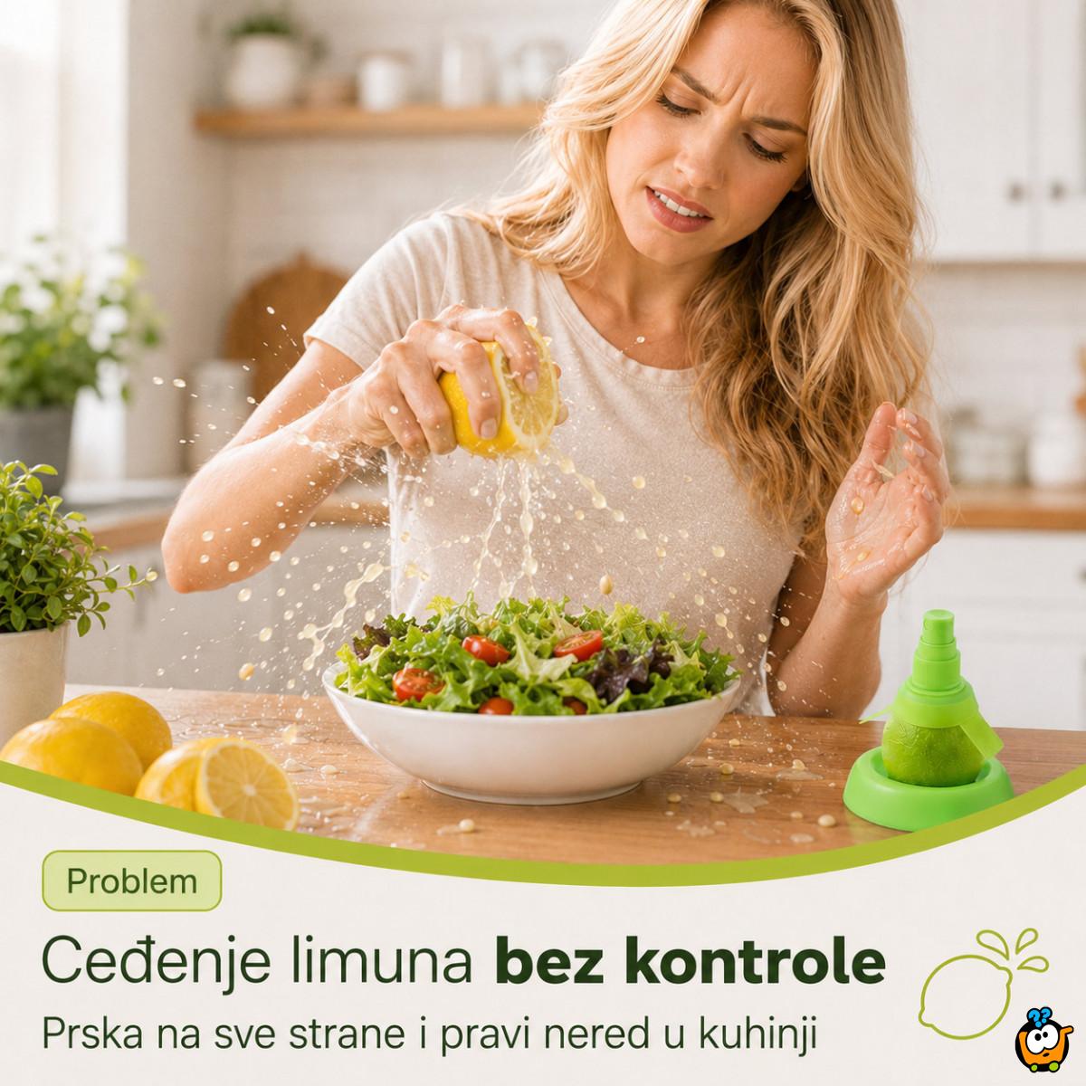 Sprej za limun i limetu – set 2u1 sa podmetačem