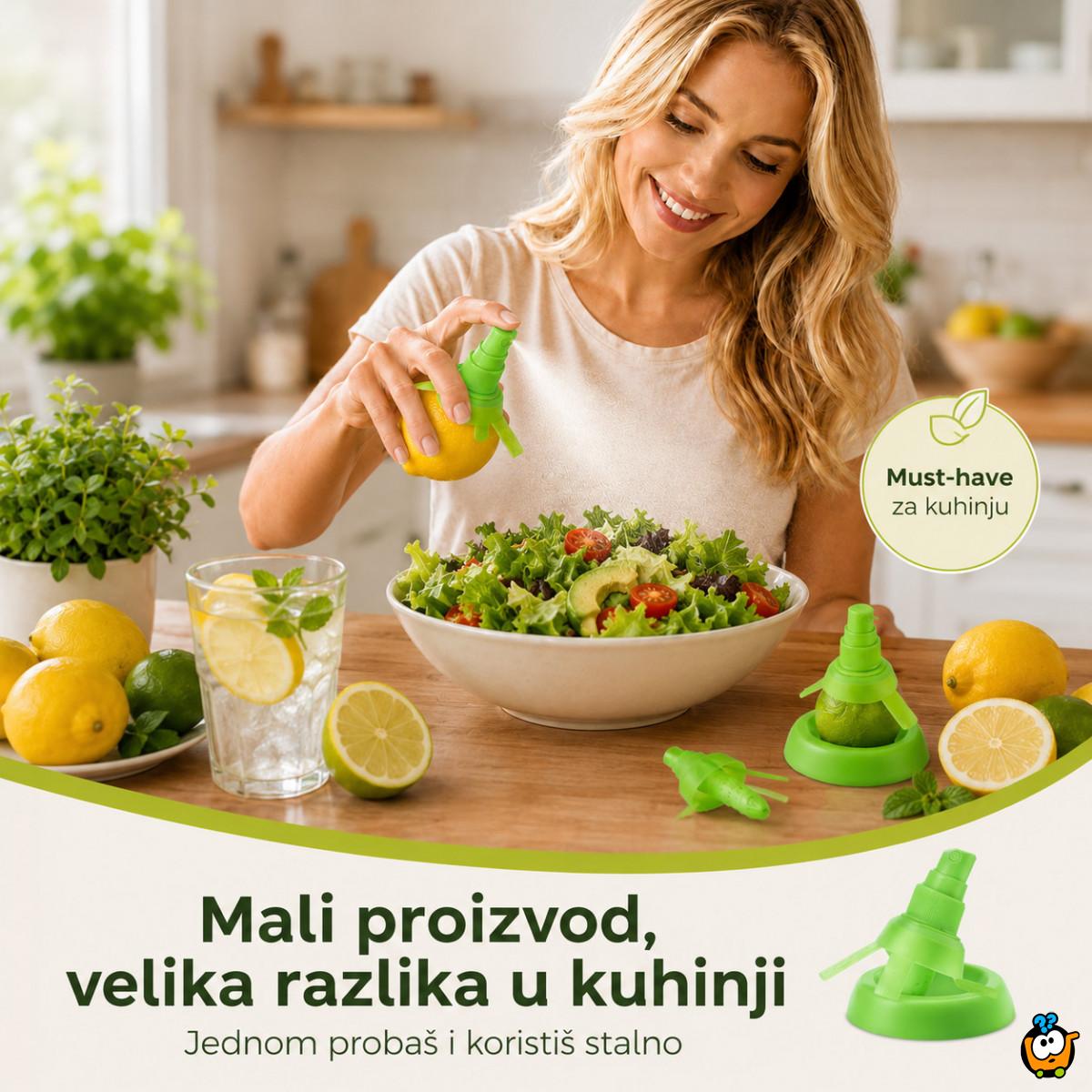 Sprej za limun i limetu – set 2u1 sa podmetačem