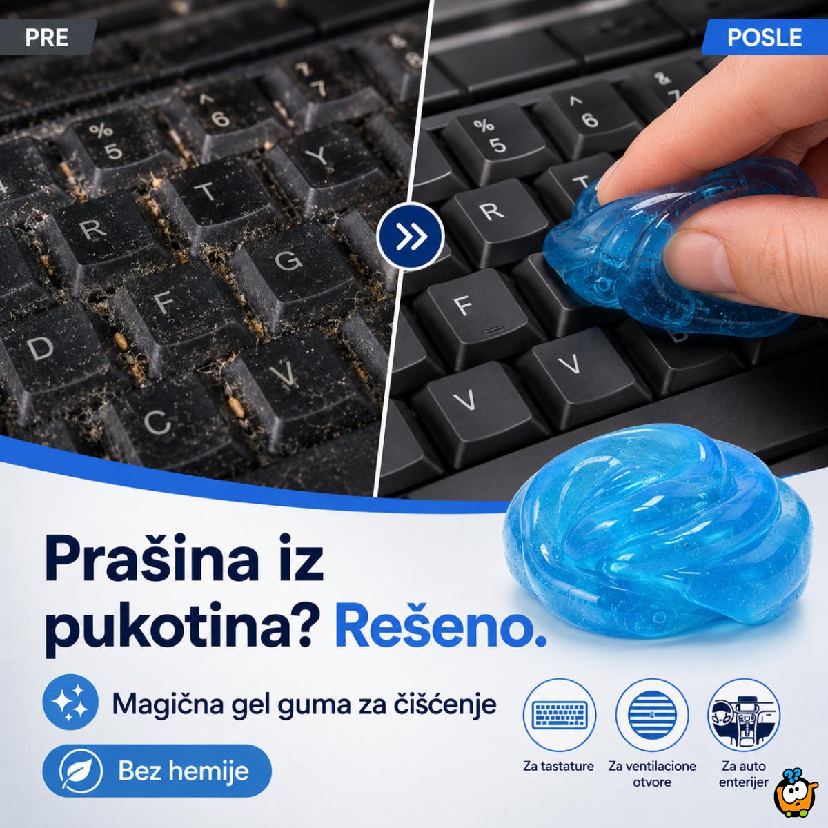 Super Clean gel guma za tastaturu, auto i elektroniku