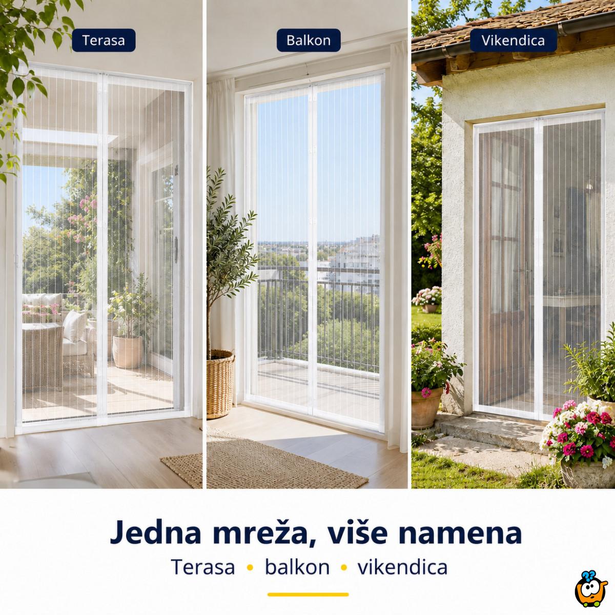 Magic Mesh magnetna mreža za vrata – protiv komaraca i insekata - BELA