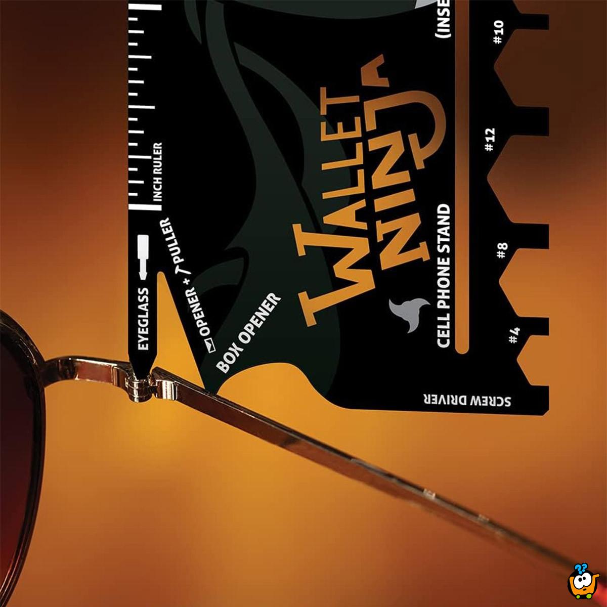 Wallet Ninja - 18 u 1 multifunkcionalna alat-kartica