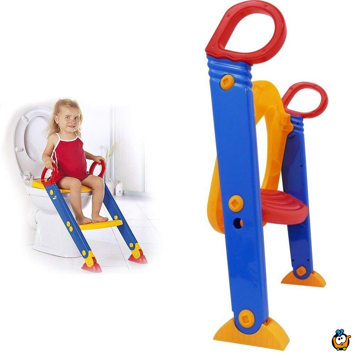 2 u 1 - Dečji adapter za WC šolju sa stepenikom