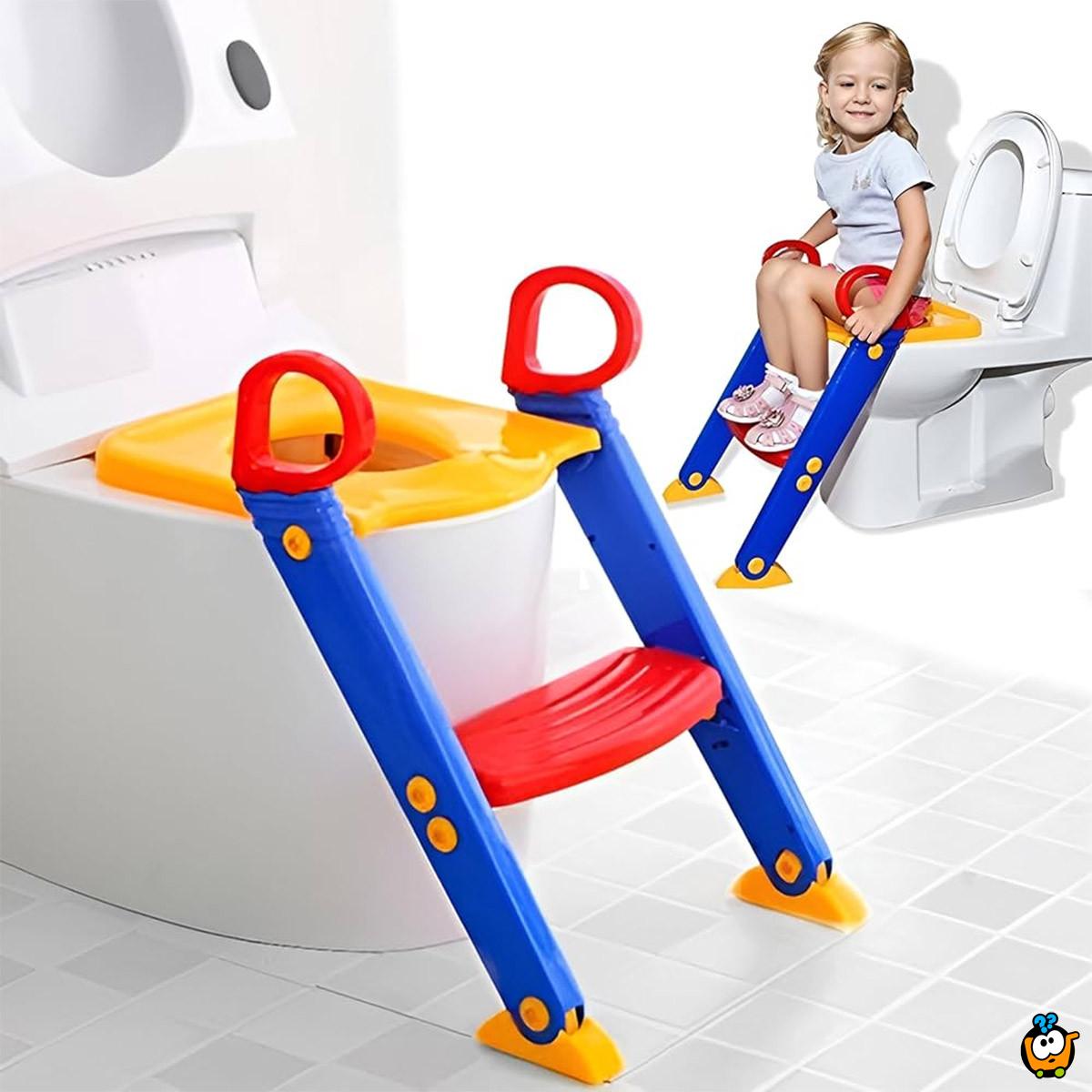 2 u 1 - Dečji adapter za WC šolju sa stepenikom