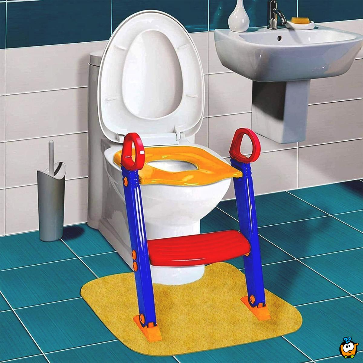 2 u 1 - Dečji adapter za WC šolju sa stepenikom