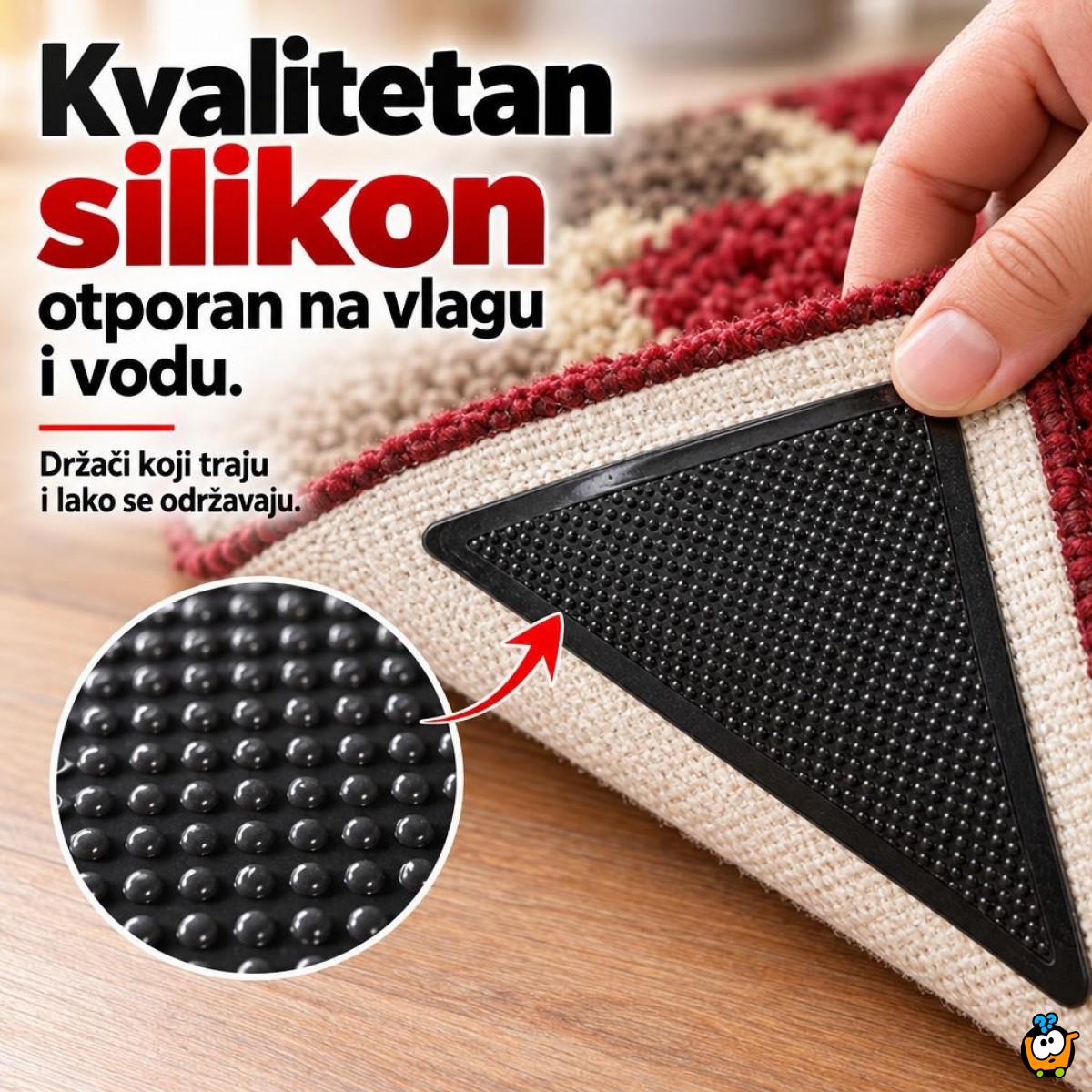 Ruggies - Silikonski držači za tepih protiv klizanja i savijanja ivica 4 komada