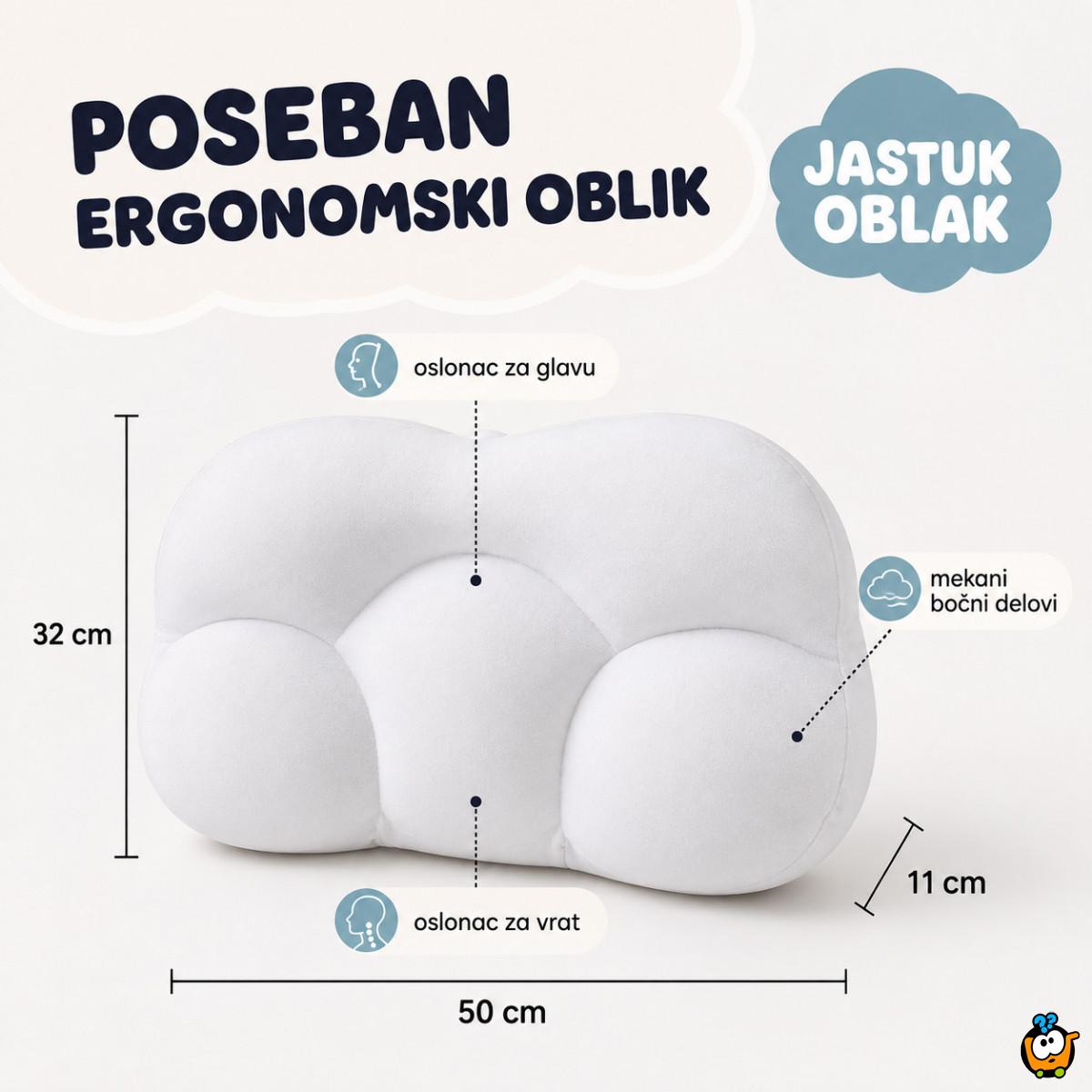 Egg Sleeper jastuk oblak – udobna podrška za glavu i vrat