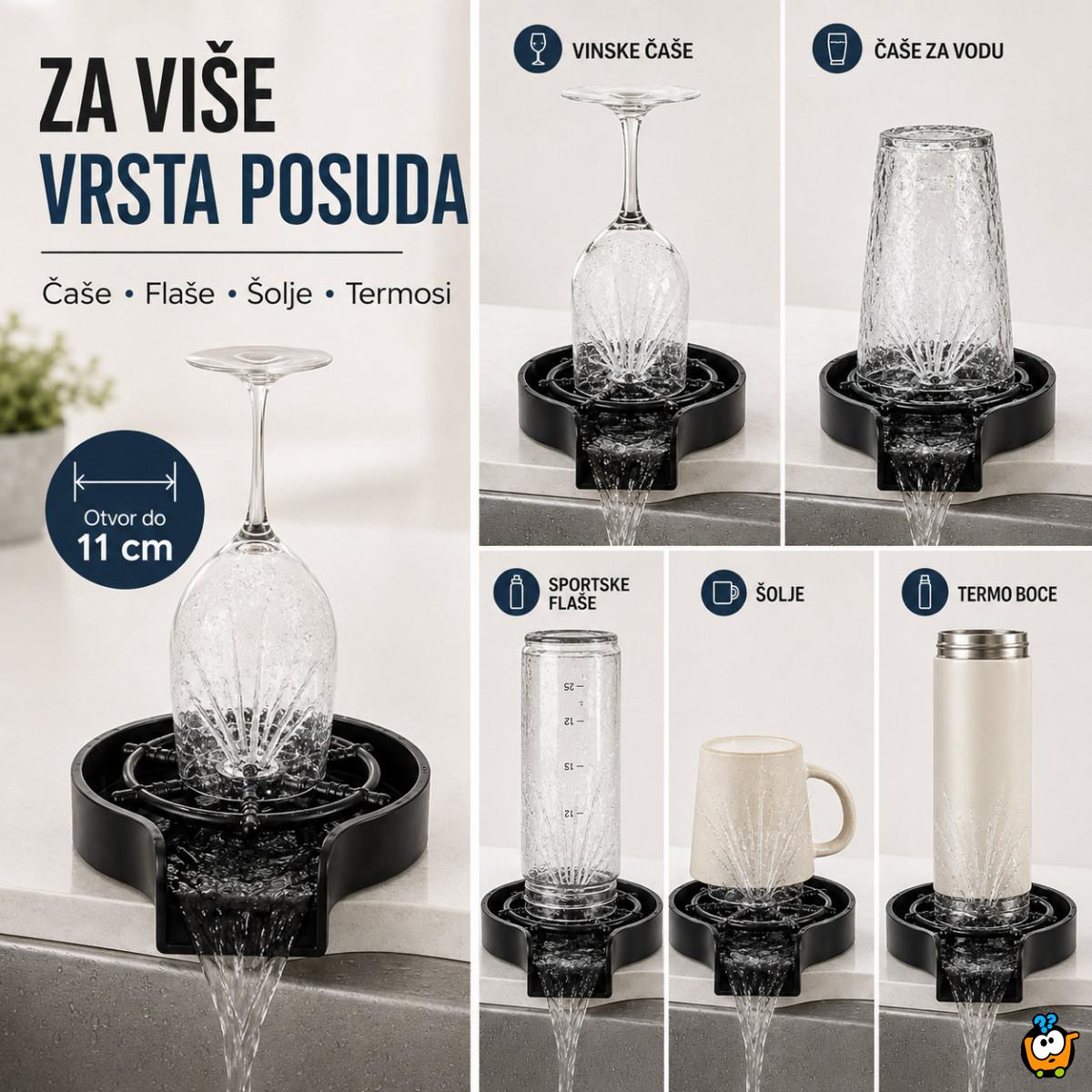 Automatski ispirač čaša i flaša za sudoperu