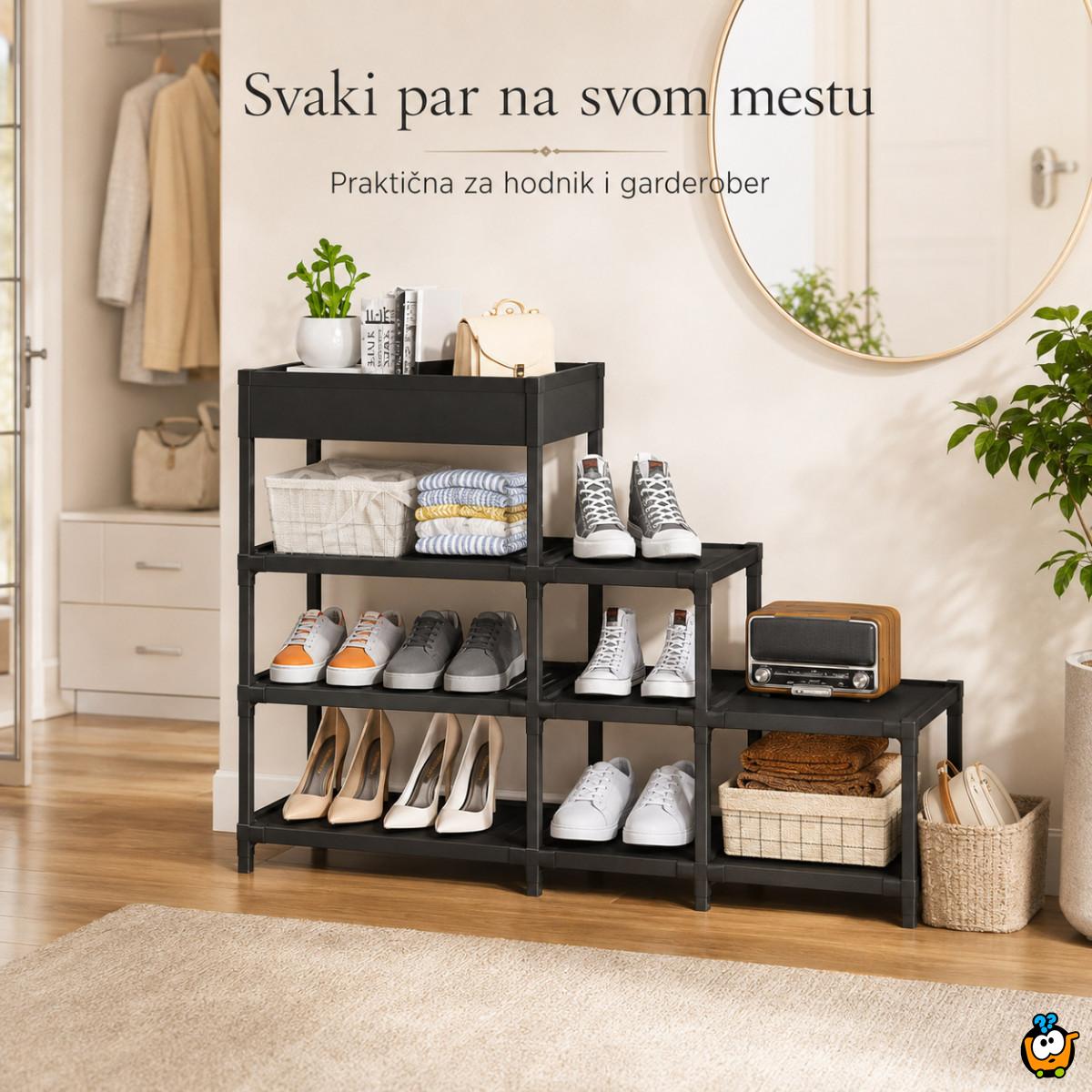 Višenamenska modularna polica za obuću i odlaganje