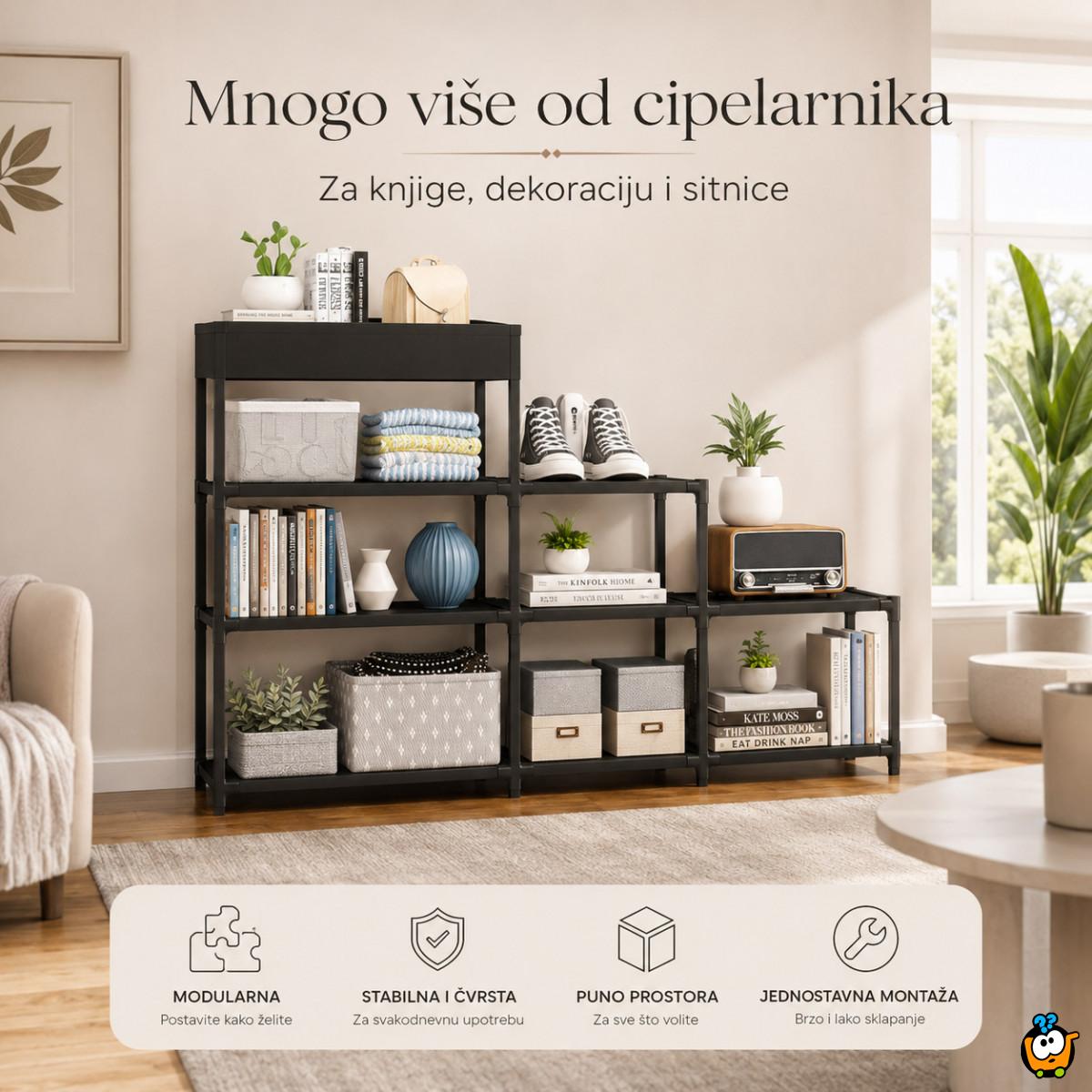 Višenamenska modularna polica za obuću i odlaganje