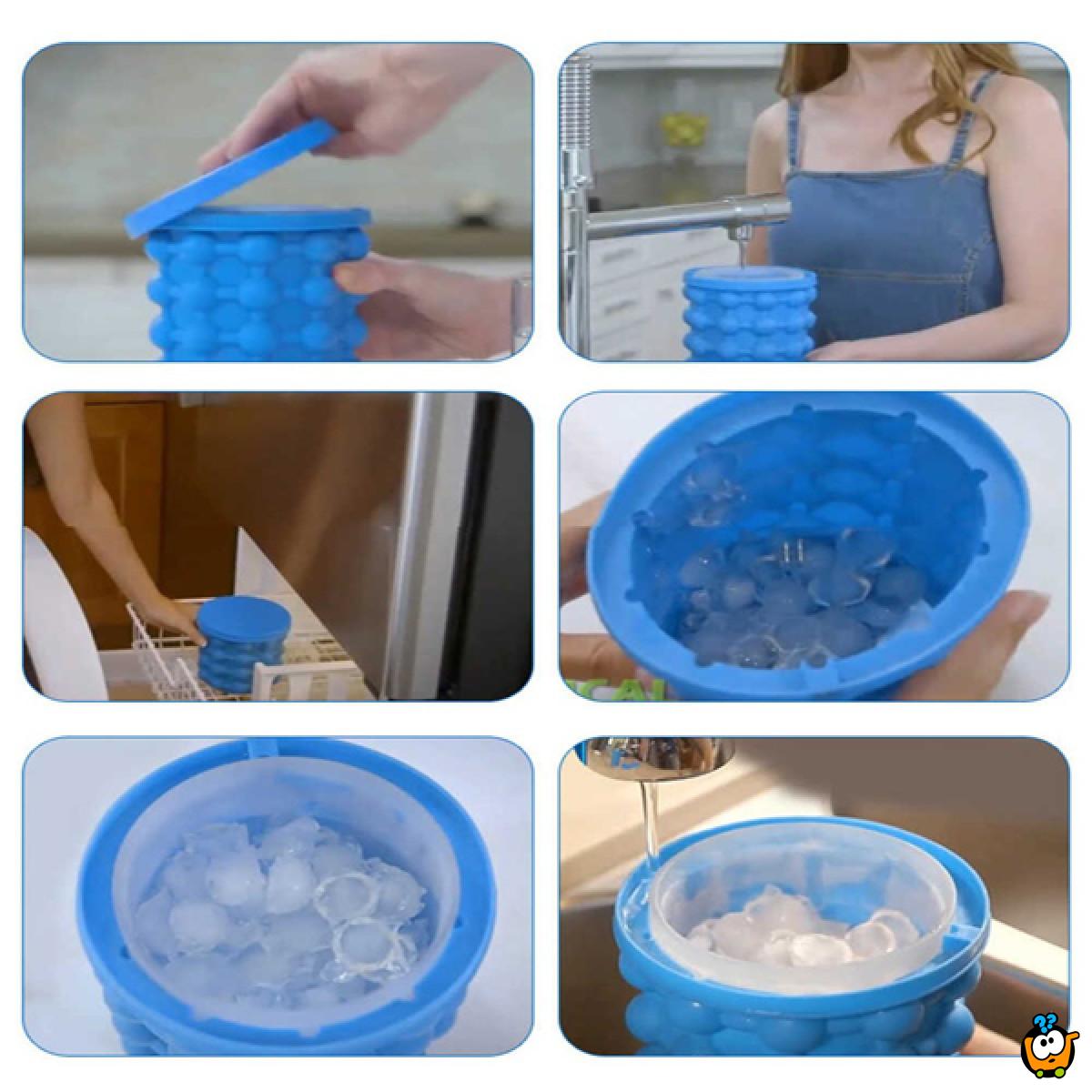 Ice cube maker - 2u1 kalup za pravljenje i serviranje leda