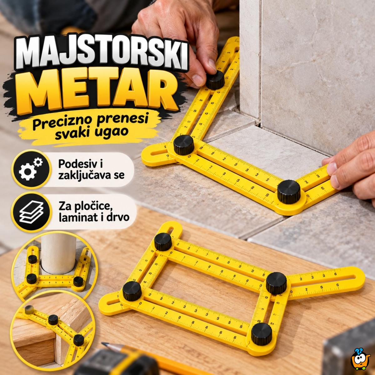 Majstorski metar za merenje i iscrtavanje uglova i pravilnih oblika