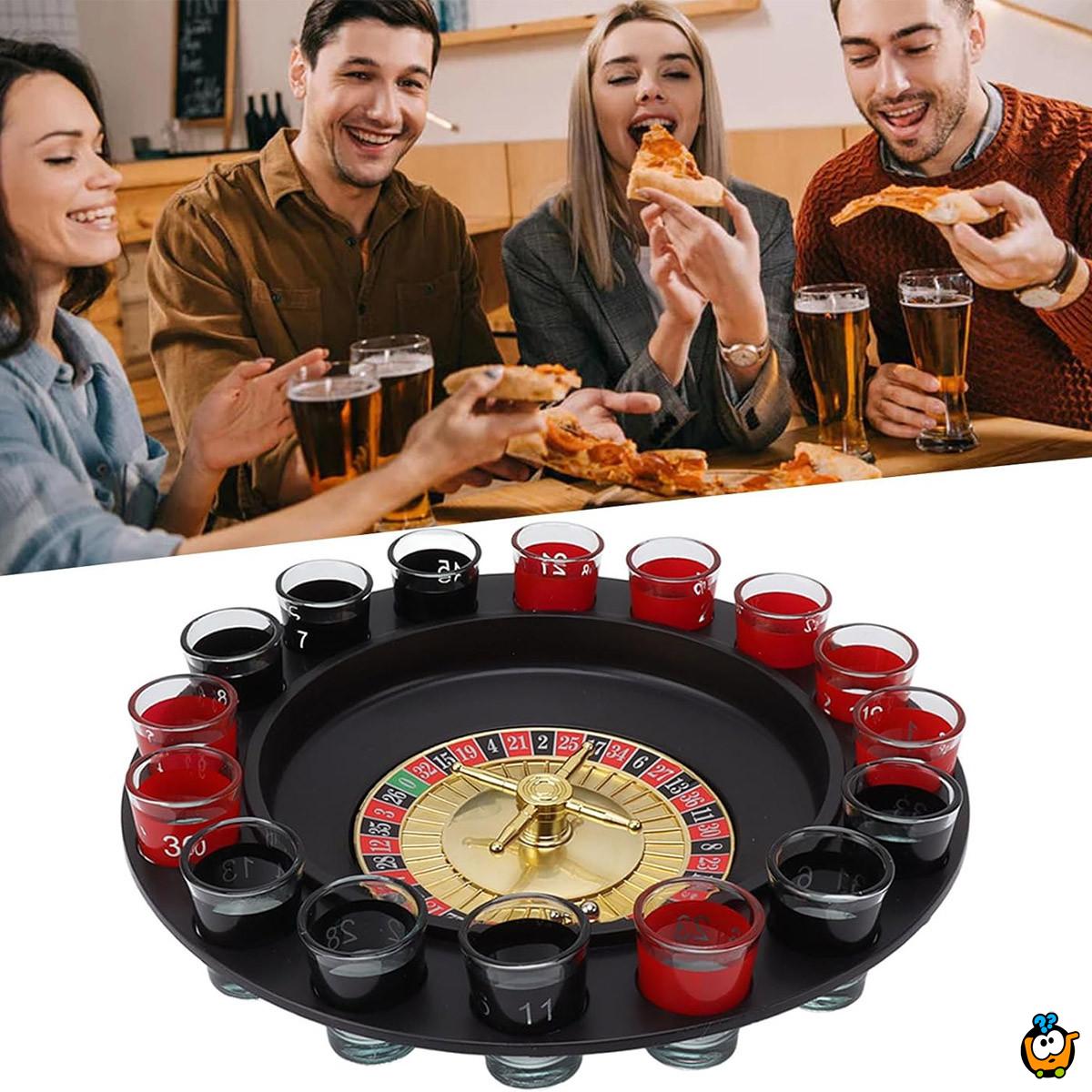 Pijani Rulet za lude žurke + tekila čašice 16 kom