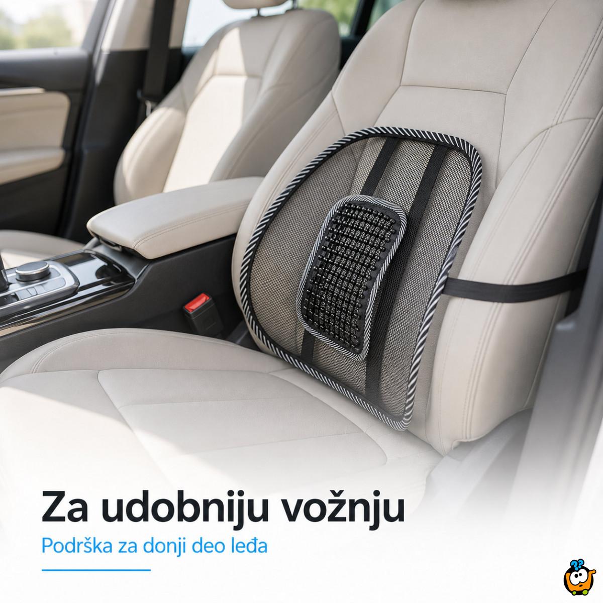 Mrežasti naslon za leđa i udobnije sedenje - za auto, kuću i kancelariju