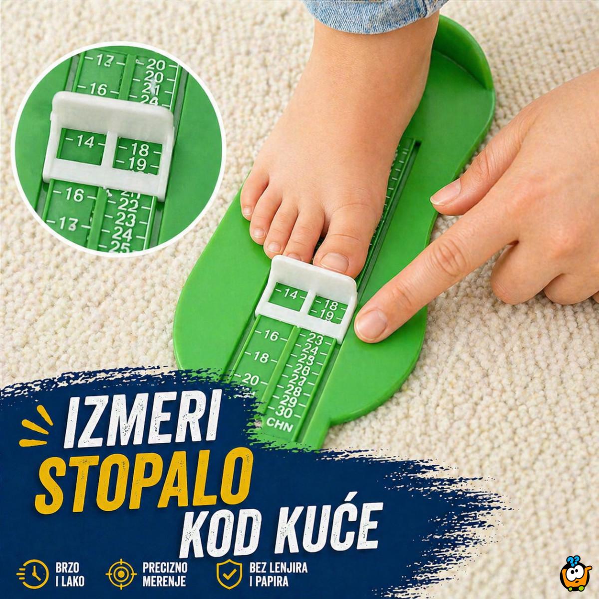 Merač dečijih stopala - Izmeri stopalo kod kuće za 10 sekundi