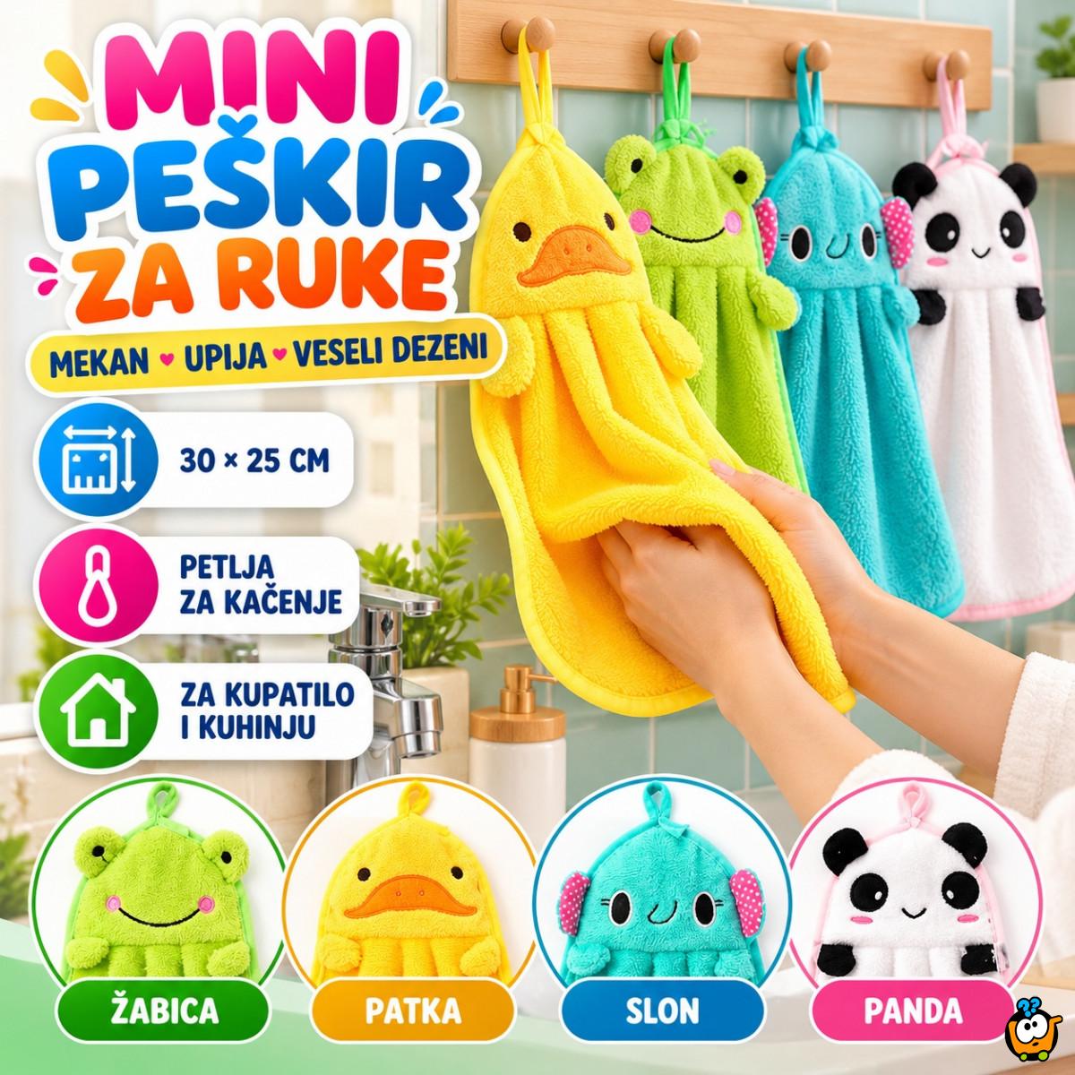 Mini peškir u raznim oblicima