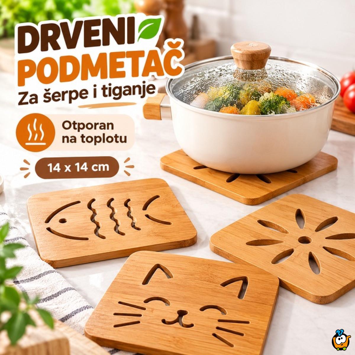 Protecting Wood Cup - Drveni podmetač za šerpe i tiganje