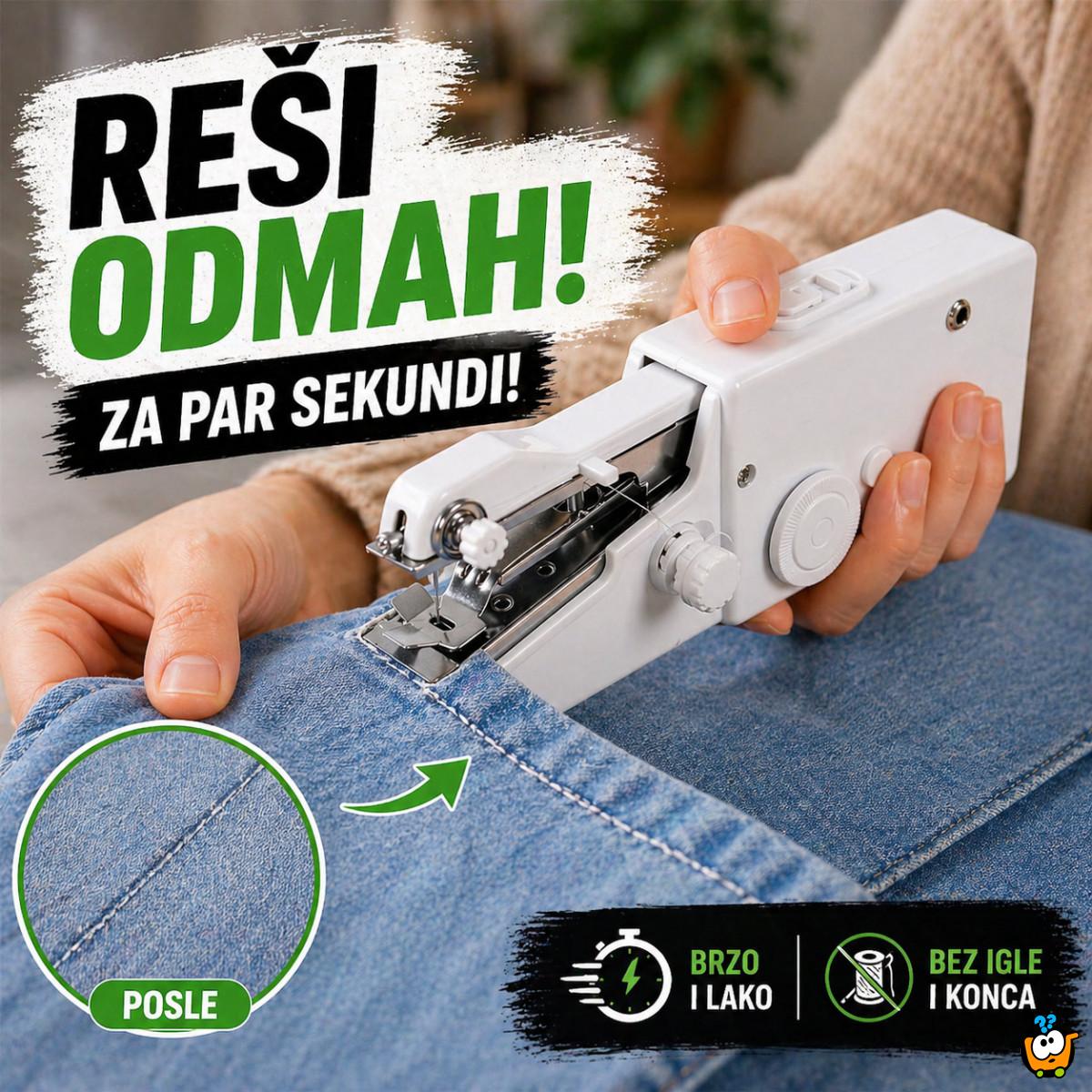 Mini mašina za šivenje - Brza popravka odeće bez igle, konca i nošenja kod krojača.